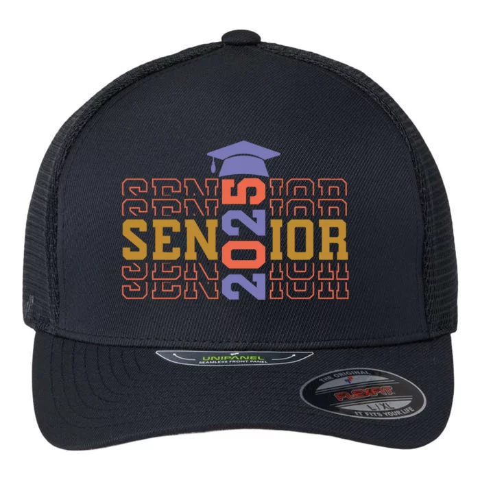 Senior 2025 Front And Back Design Front & Back Flexfit Unipanel Trucker Cap