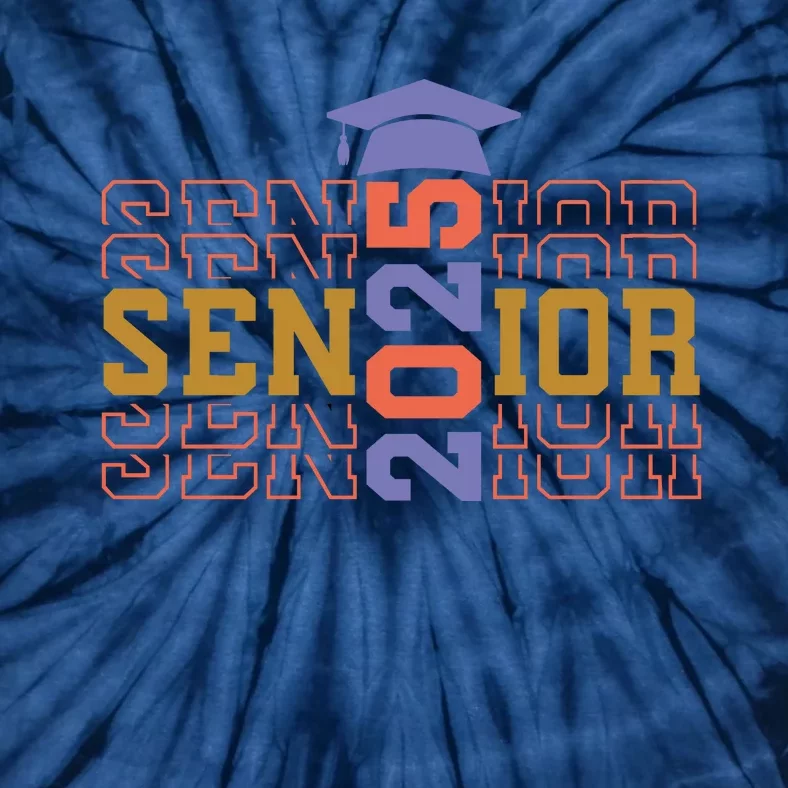 Senior 2025 Front And Back Design Front & Back Tie-Dye T-Shirt