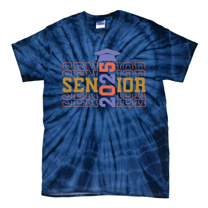 Senior 2025 Front And Back Design Front & Back Tie-Dye T-Shirt