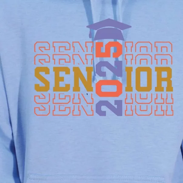 Senior 2025 Front And Back Design Front & Back Unisex Surf Hoodie