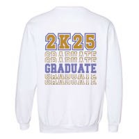 Senior 2025 Front And Back Design Garment-Dyed Sweatshirt