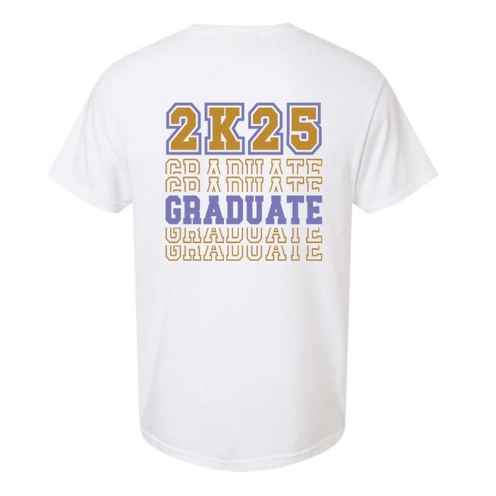 Senior 2025 Front And Back Design Garment-Dyed Heavyweight T-Shirt