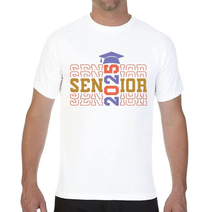 Senior 2025 Front And Back Design Front & Back Comfort Colors T-Shirt