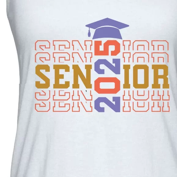 Senior 2025 Front And Back Design Front & Back Ladies Essential Flowy Tank