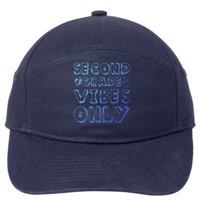 School 2Nd Grade Gift Back To School Second Grade Vibes Only Gift 7-Panel Snapback Hat