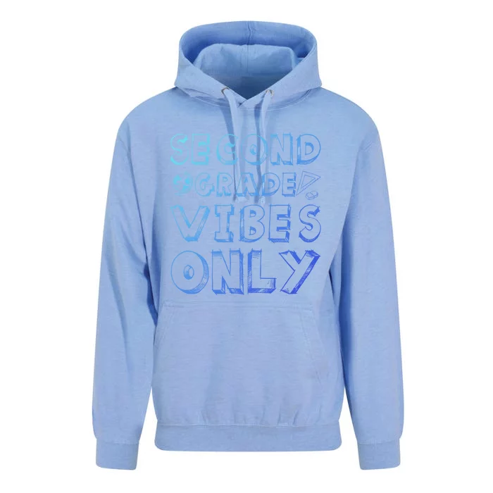 School 2Nd Grade Gift Back To School Second Grade Vibes Only Gift Unisex Surf Hoodie