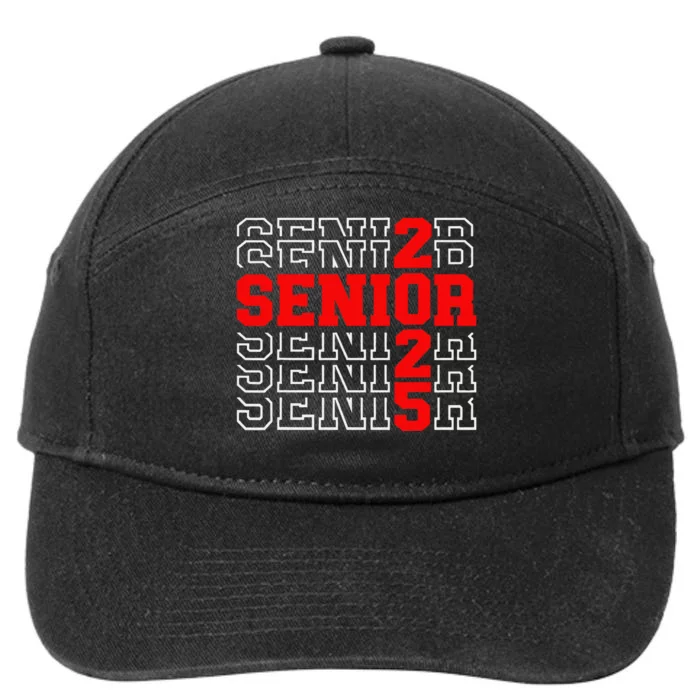 Senior 2025 Graduation 2025 Class Of 2025 Gift 7-Panel Snapback Hat