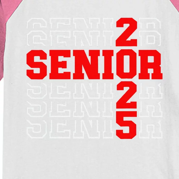 Senior 2025 Graduation 2025 Class Of 2025 Gift Kids Colorblock Raglan Jersey