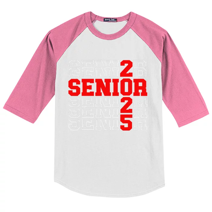 Senior 2025 Graduation 2025 Class Of 2025 Gift Kids Colorblock Raglan Jersey