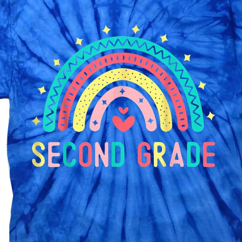 Second 2Nd Grade Rainbow Back To School Teacher Student Gift Tie-Dye T-Shirt