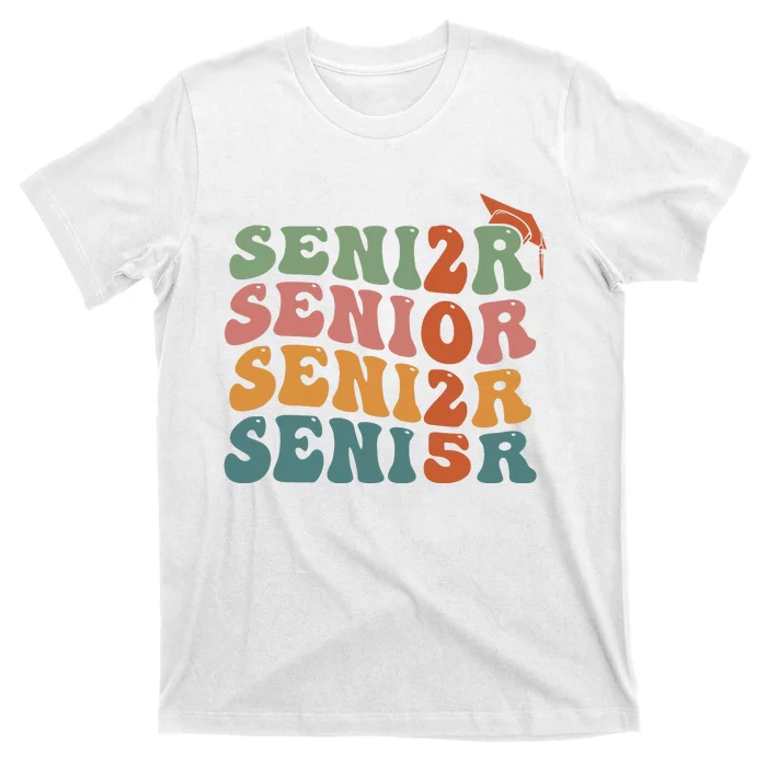 Senior 2025 Girl Class Of 2025 Graduate College High School T-Shirt