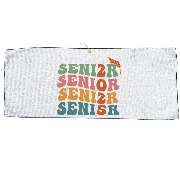 Senior 2025 Girl Class Of 2025 Graduate College High School Large Microfiber Waffle Golf Towel