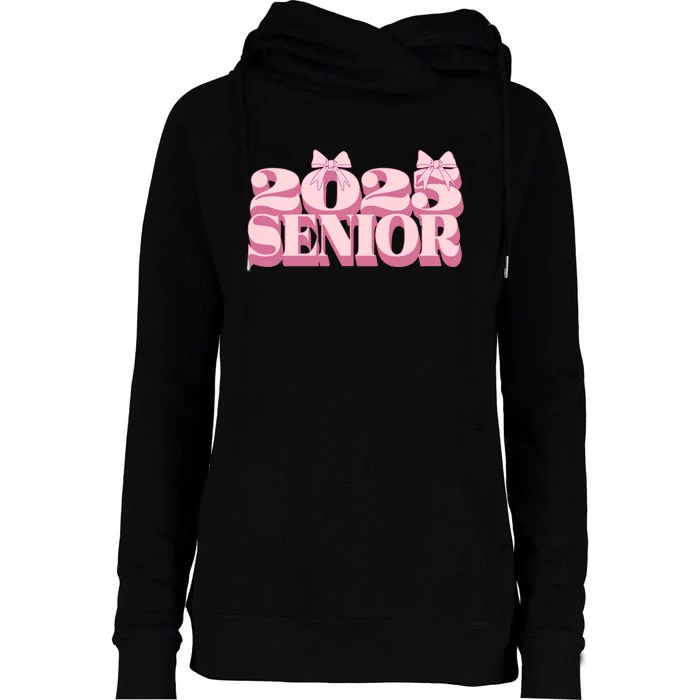 Senior 2025 Graduation Womens Funnel Neck Pullover Hood