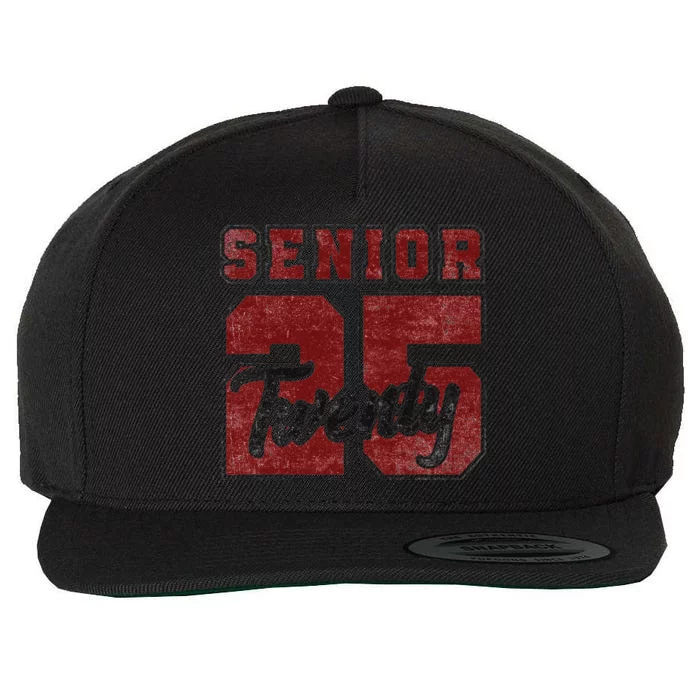 Senior 2025 Graduation Class Of 2025 Back To School Wool Snapback Cap