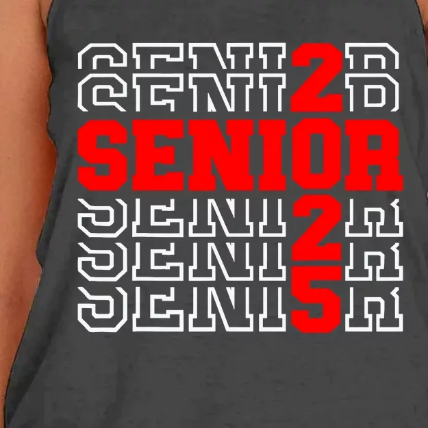 Senior 2025 Graduation 2025 Class Of 2025 Women's Knotted Racerback Tank