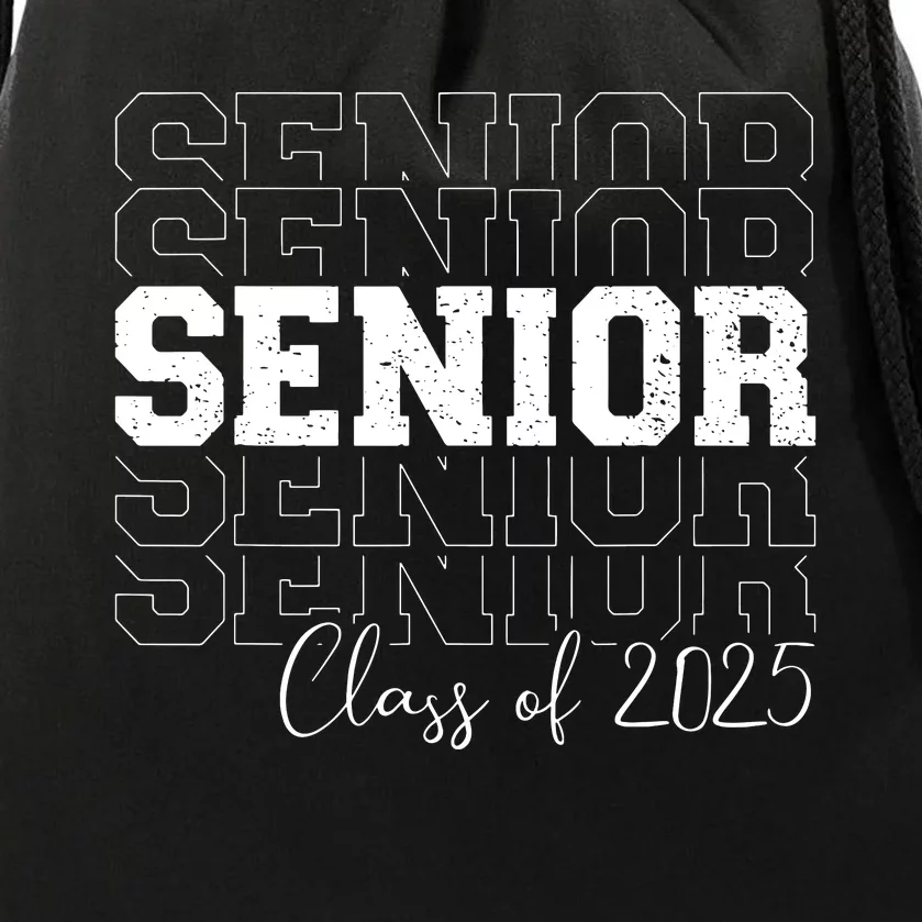 Senior 2025 Graduate College University Graduation Drawstring Bag