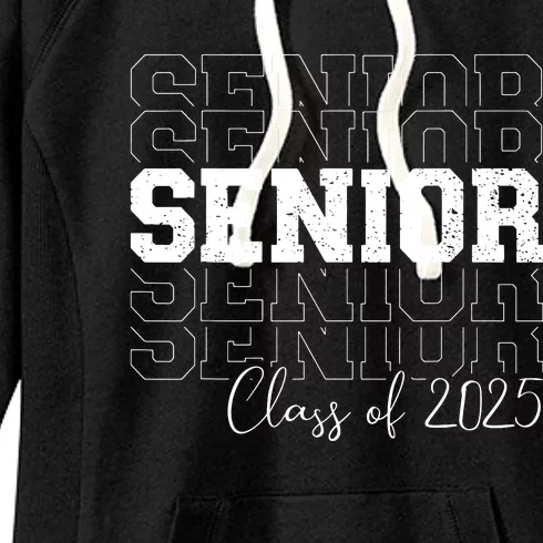 Senior 2025 Graduate College University Graduation Women's Fleece Hoodie