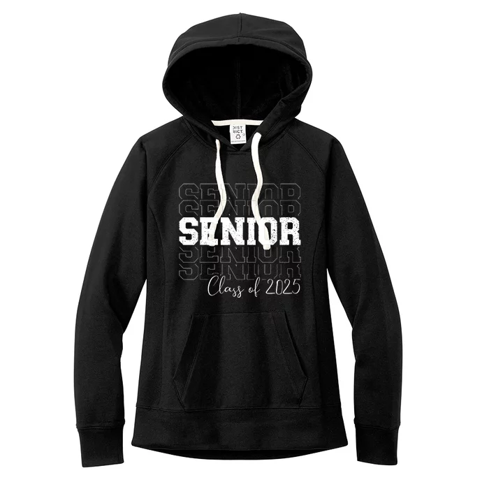 Senior 2025 Graduate College University Graduation Women's Fleece Hoodie