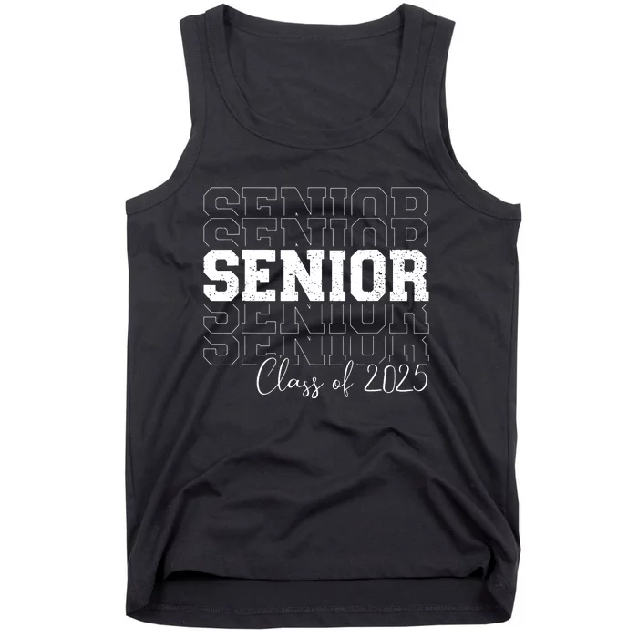 Senior 2025 Graduate College University Graduation Tank Top