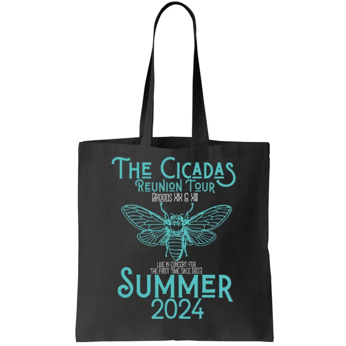 Summer 2024 Insect The Cicada Reunion Broods Xix & Xiii Tote Bag