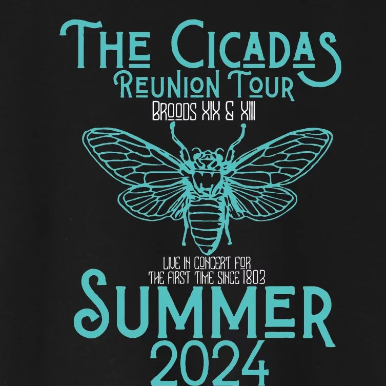 Summer 2024 Insect The Cicada Reunion Broods Xix & Xiii Women's Crop Top Tee