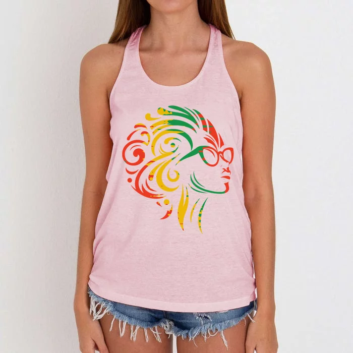 Sister 2024 Junenth 1865 Gift Women's Knotted Racerback Tank