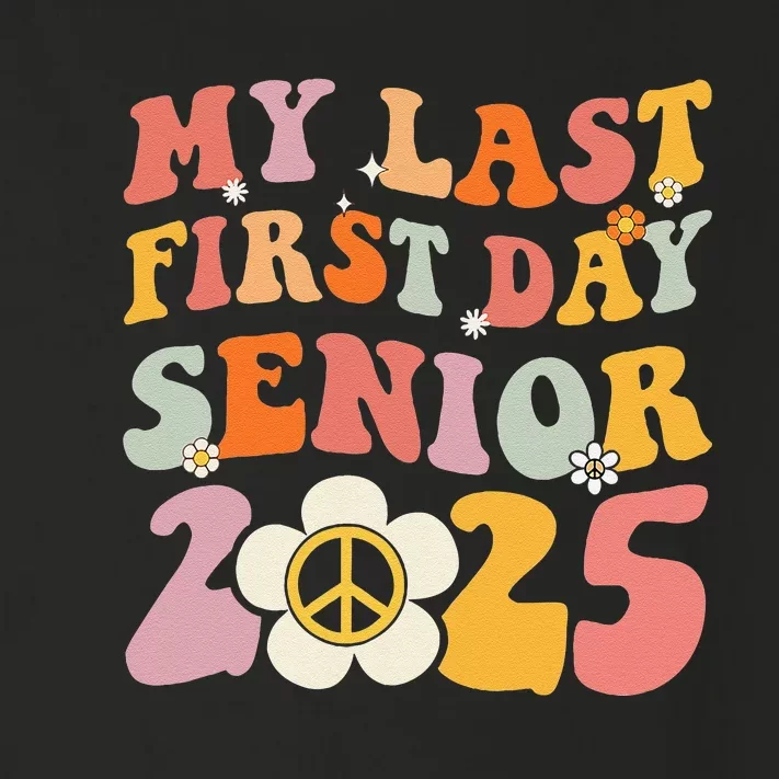 Senior 2025 My First Last Day College Graduation Year Toddler Long Sleeve Shirt