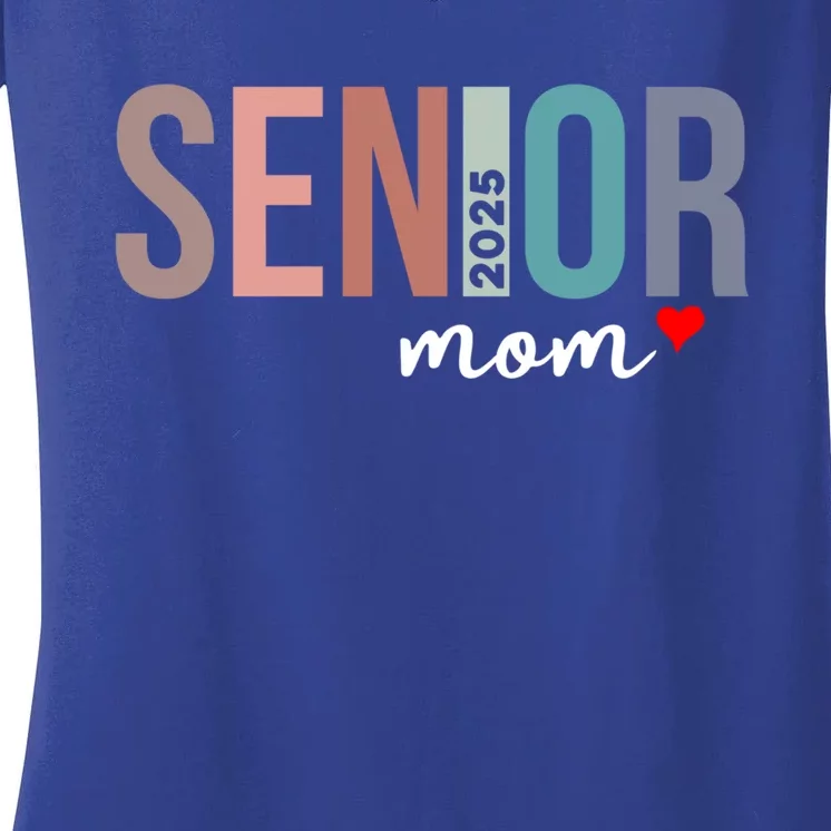 Senior 2025 Mom Graduate Funny Class Of 2025 Gift Women's V-Neck T-Shirt