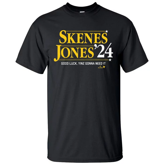 Skenesjones 24 Pittsburgh Baseball Tall T-Shirt