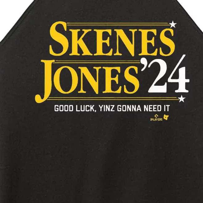 Skenesjones 24 Pittsburgh Baseball Women’s Perfect Tri Rocker Tank