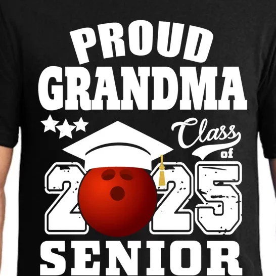 Senior 2025 Proud Grandma Of A Class Of 2025 Senior Bowling Funny Gift Pajama Set