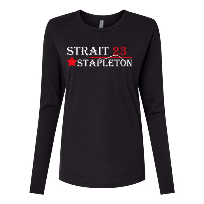 Stapleton 23 Retro Vintage Country Cowboy Western Womens Cotton Relaxed Long Sleeve T-Shirt