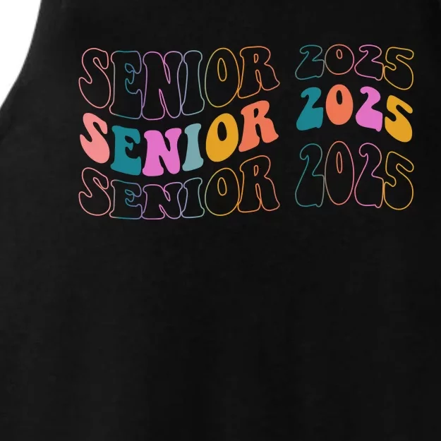 Senior 2025 Retro Class Of 2025 Seniors Graduation Ladies Tri-Blend Wicking Tank