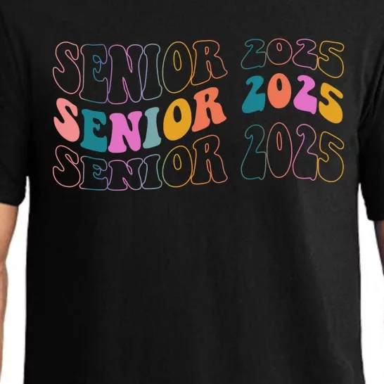 Senior 2025 Retro Class Of 2025 Seniors Graduation Pajama Set