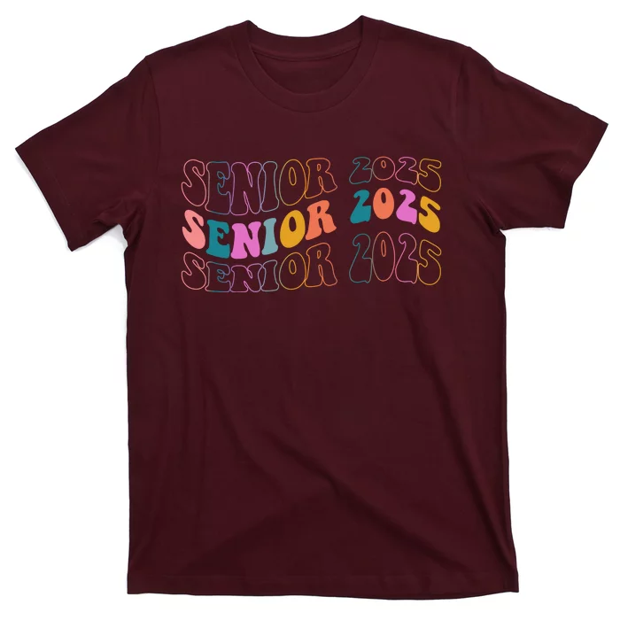 Senior 2025 Retro Class Of 2025 Seniors Graduation T-Shirt