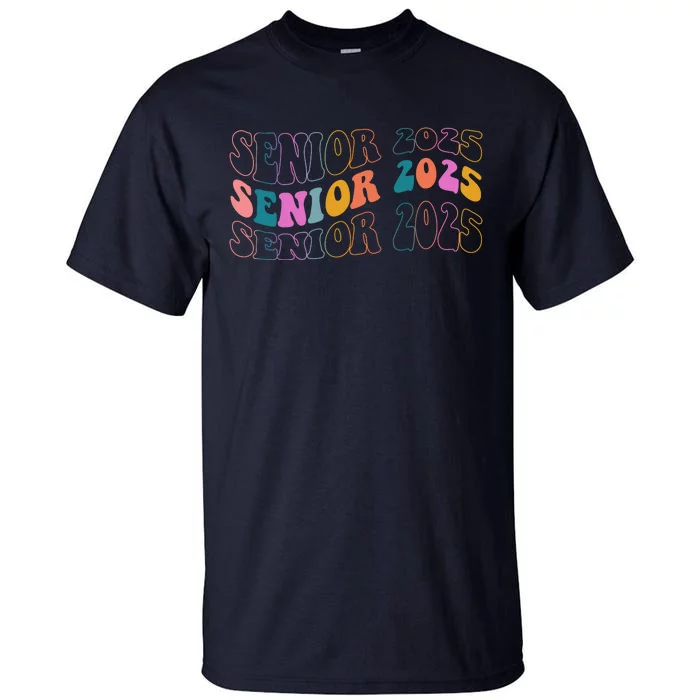 Senior 2025 Retro Class Of 2025 Seniors Graduation Tall T-Shirt