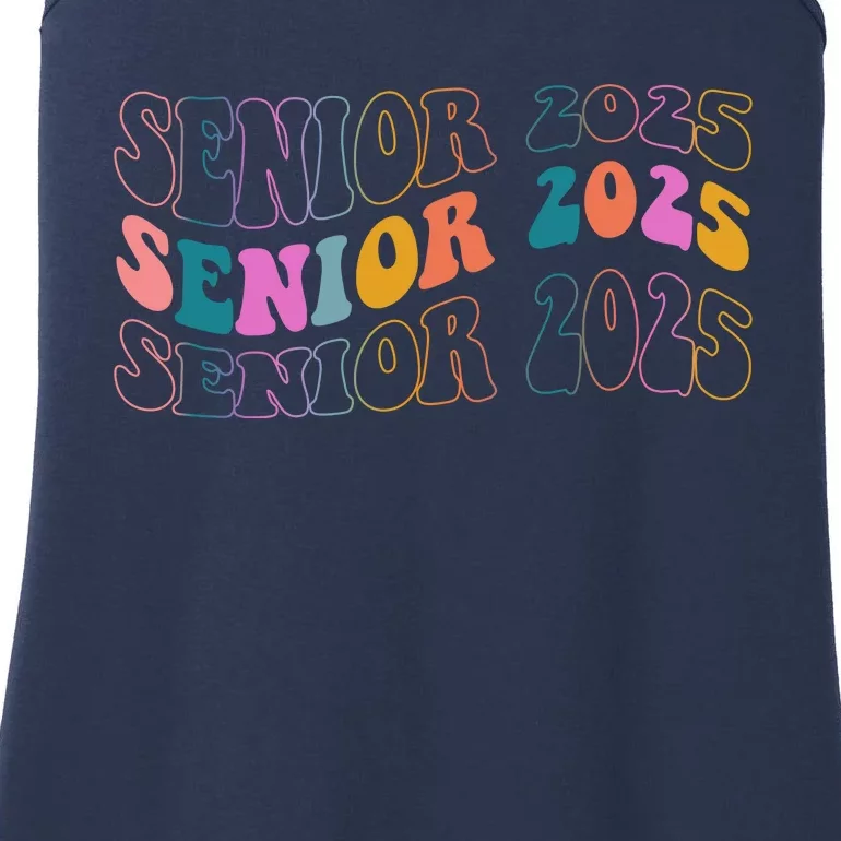 Senior 2025 Retro Class Of 2025 Seniors Graduation Ladies Essential Tank