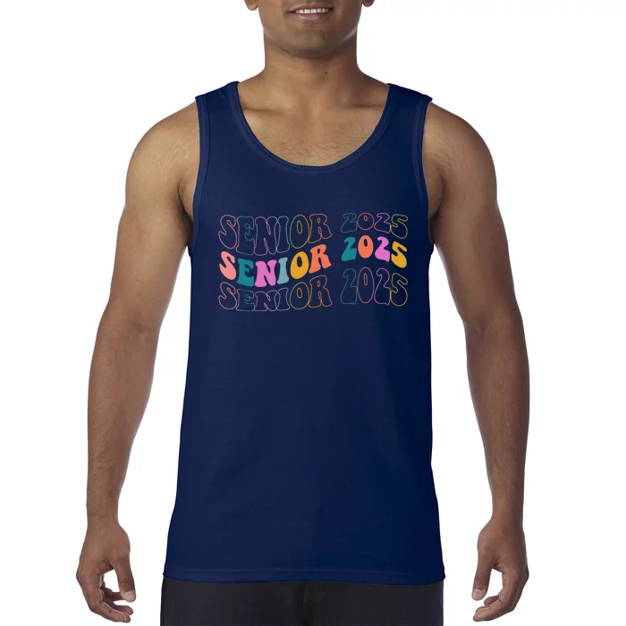 Senior 2025 Retro Class Of 2025 Seniors Graduation Tank Top