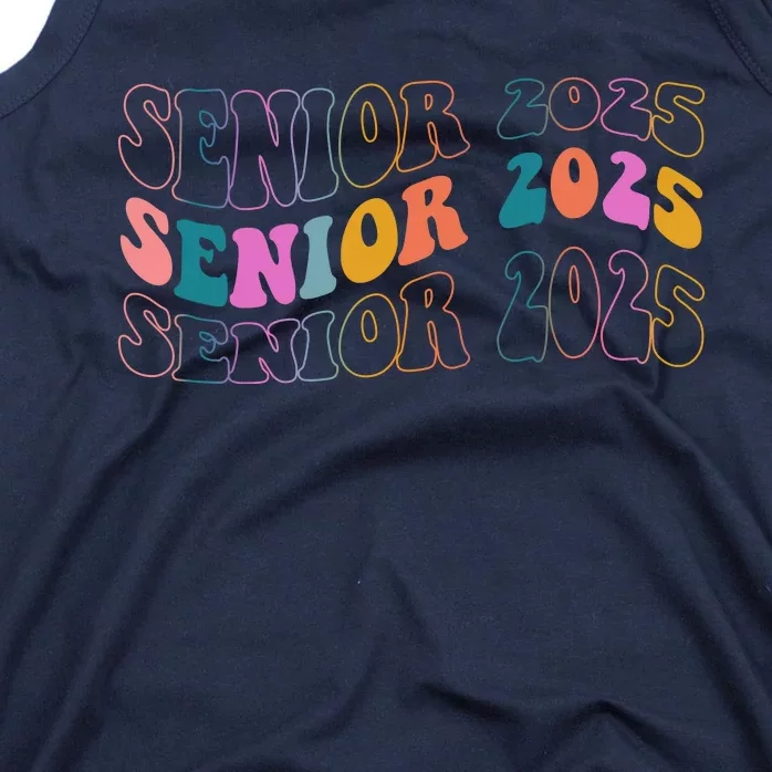 Senior 2025 Retro Class Of 2025 Seniors Graduation Tank Top