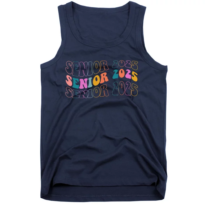 Senior 2025 Retro Class Of 2025 Seniors Graduation Tank Top