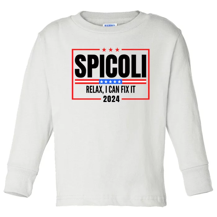 Spicoli 2024 Relax I Can Fix It Toddler Long Sleeve Shirt