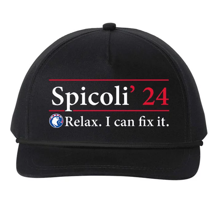 Spicoli 24 Relax I Can Fix It Funny Spicoli Vintage 2024 Snapback Five-Panel Rope Hat