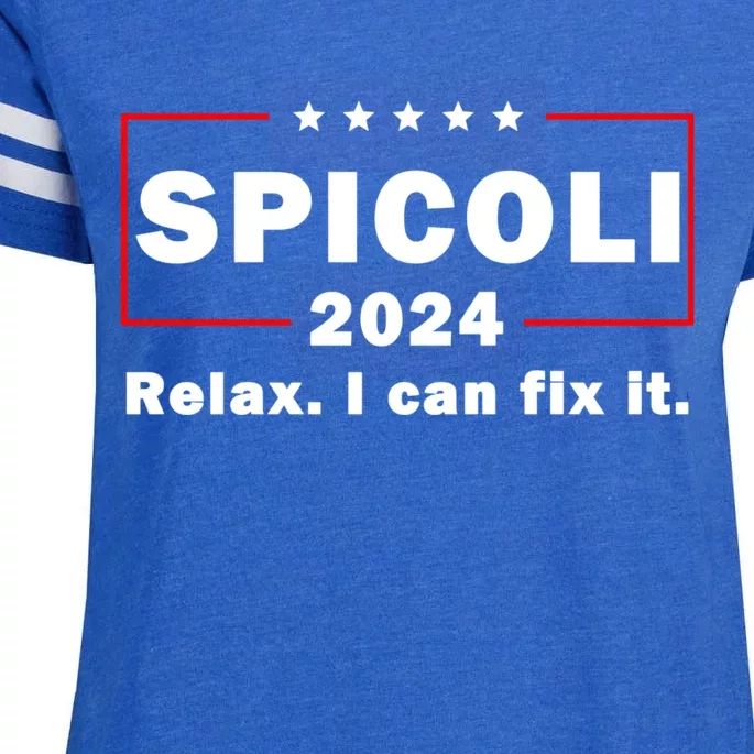 Spicoli 2024 Relax I Can Fix It Enza Ladies Jersey Football T-Shirt