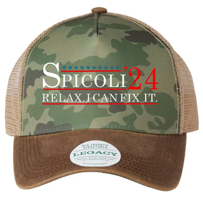 Spicoli 2024 Relax I Can Fix It Election 24 Legacy Tie Dye Trucker Hat