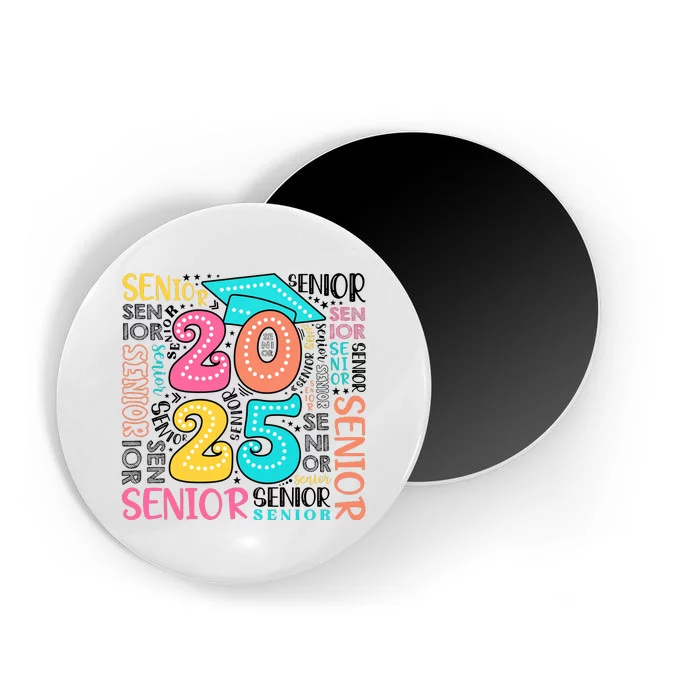 Senior 2025 Retro Graduation Magnet