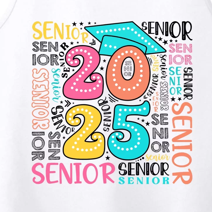 Senior 2025 Retro Graduation Performance Tank