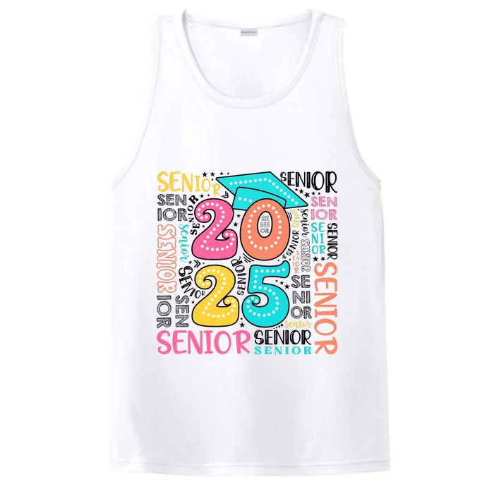 Senior 2025 Retro Graduation Performance Tank