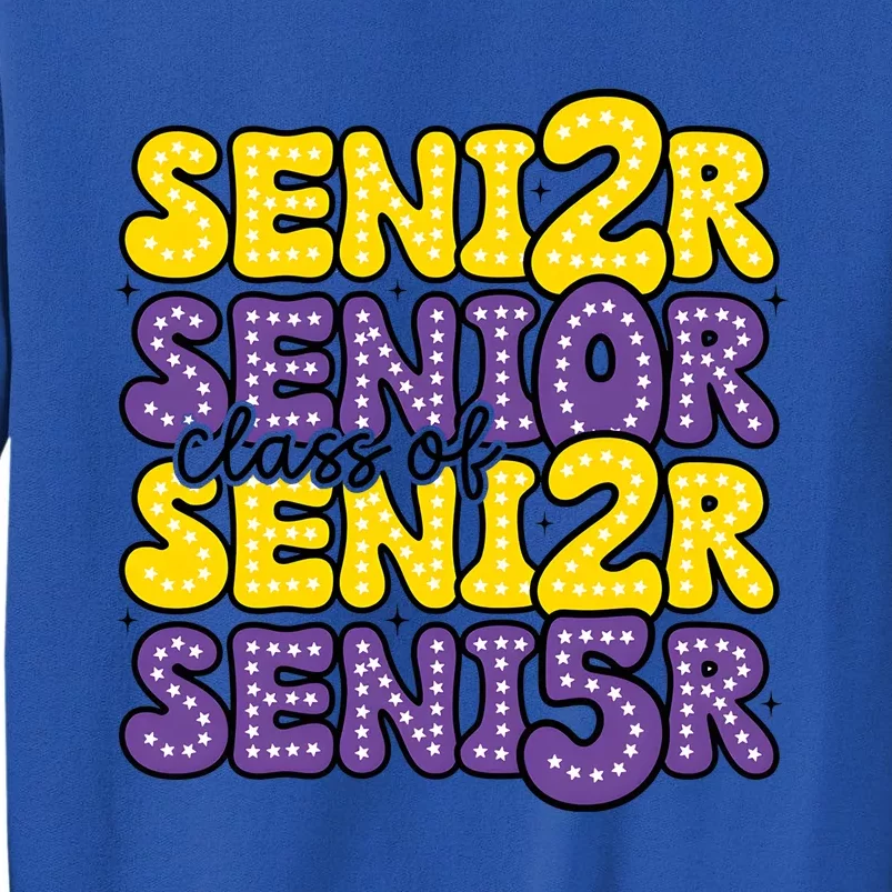 Senior 2025 Retro Graduation Class Of Senior Tall Sweatshirt