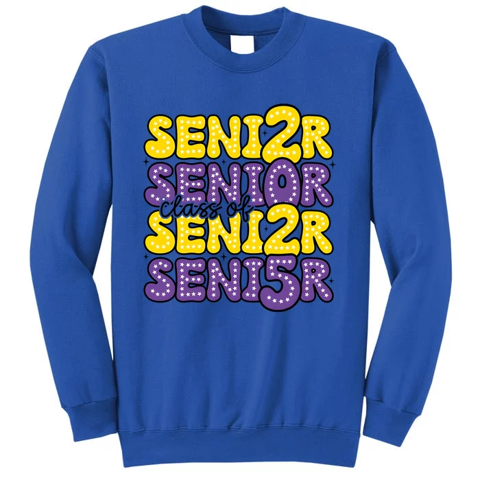 Senior 2025 Retro Graduation Class Of Senior Tall Sweatshirt