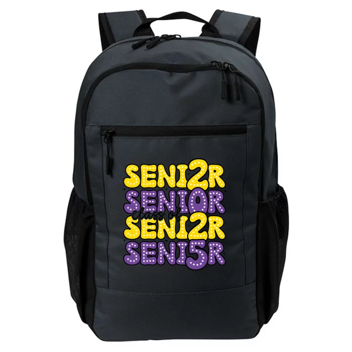 Senior 2025 Retro Graduation Class Of Senior Daily Commute Backpack